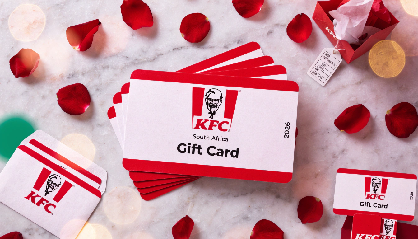KFC South Africa gift cards retail 2026