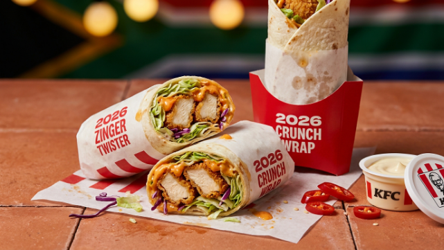 KFC South Africa wraps twisters 2026