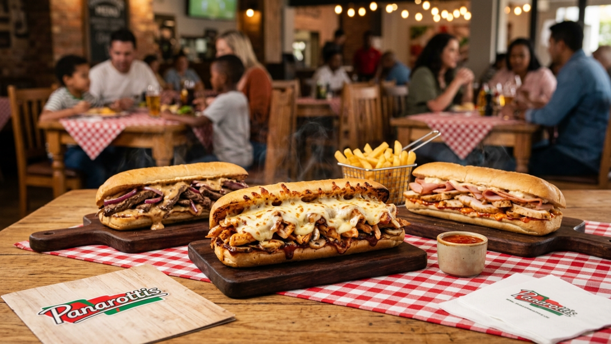 Panarottis subs menu