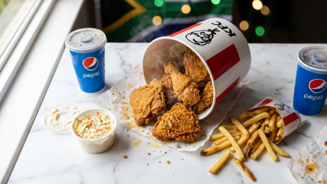 South African bucket meal crispy fried chicken
