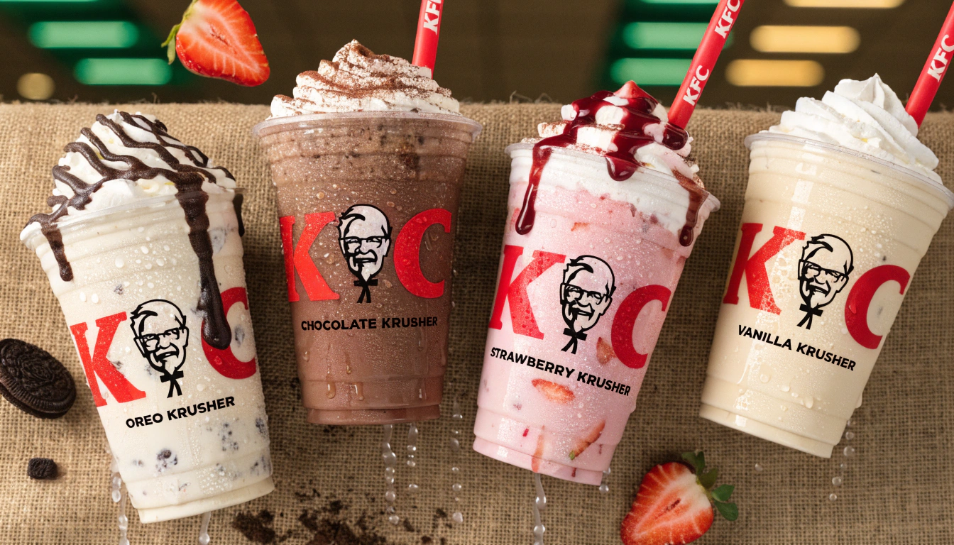 KFC South Africa Krushers milkshakes 2026